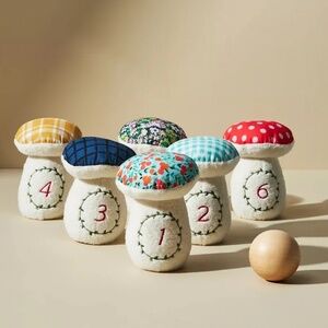 Anthropologie Toadstool Bowling Set